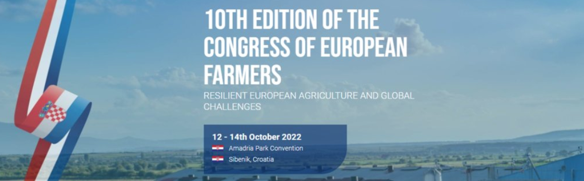 Poziv na Copa-Cogeca europski poljoprivredni Kongres 12.-14.10.2022. u Amadria parku, Šibenik