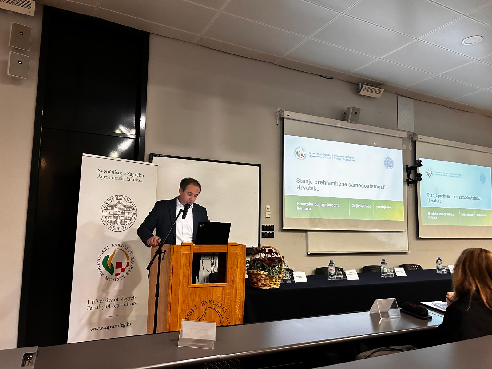 Predsjednik HPK Željko Mihelić na stručnoj konferenciji „Poljoprivredne potpore pod povećalom – kako do prehrambene suverenosti?”